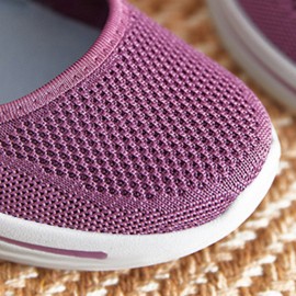 Women Breathable Comfy Mesh Hook&Loop Casual Walking Shoes