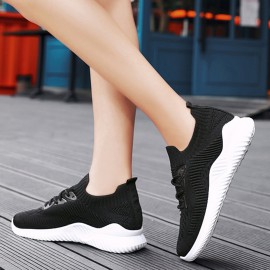 Women Mesh Running Slip On Sock Casual Sport Shoes